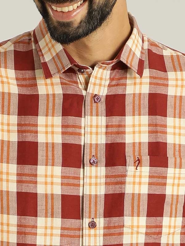 Indian Terrain Men Checkered Multicolor Shirt
